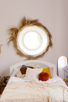 Bedroom design boho style home cozy apartment interior