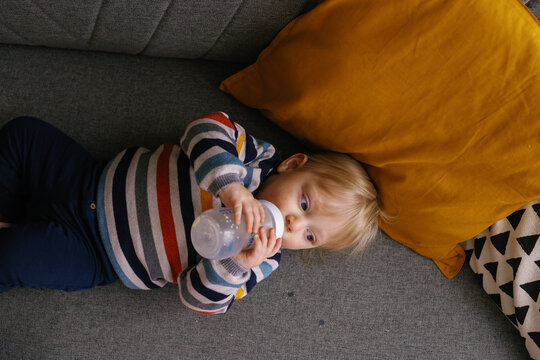 Childish babyhood meal intake bottle feeding basic need comfort 