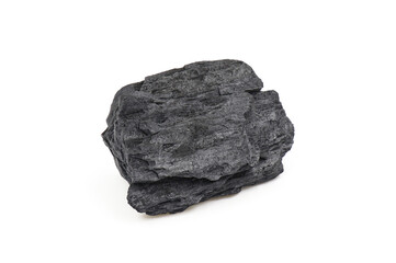 Natural wood charcoal, traditional charcoal or hardwood charcoal isolated on white background. For heating food in cooking.  cosmetics. deodorant in the refrigerator. Activated Carbon. BBQ.