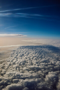 View of a clouds during flight