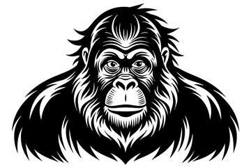 Obraz premium orangutan vector illustration