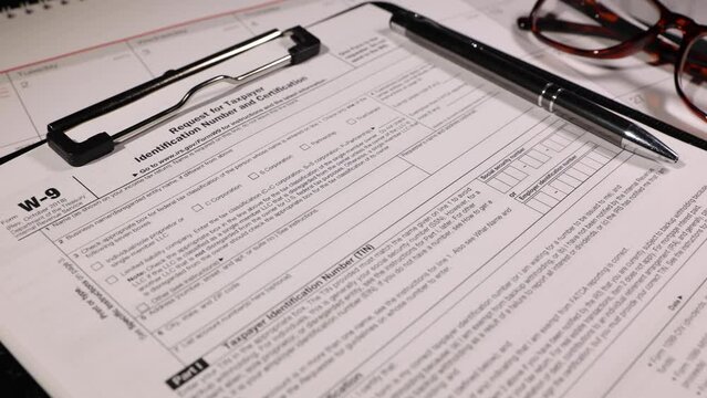 W9 IRS tax form taxpayer identification number