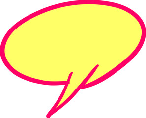 손으로 그린 만화 구름 말풍선
