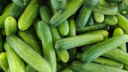 cucumbers on market stall