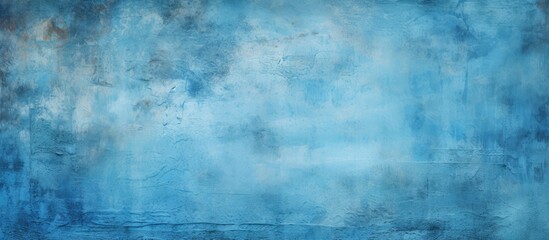 Abstract Blue Textured Old Wall Background