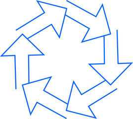 원 사각 삼각 사각 오각 육각 라인 화살표 다이어그램