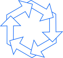 원 사각 삼각 사각 오각 육각 라인 화살표 다이어그램