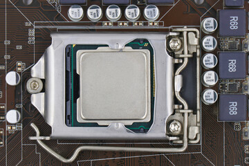electronic circuit board with processor