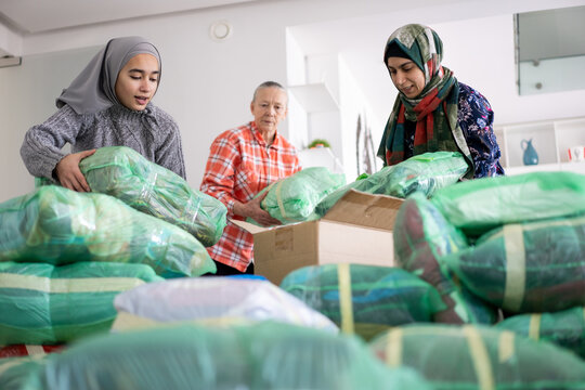 Group of Woman in Humanitarian Aid