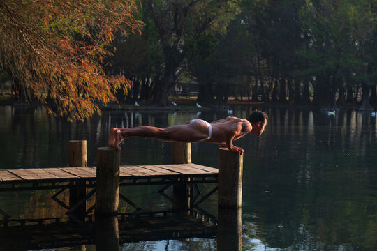 stretching on the morning