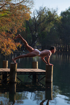 stretching on the morning