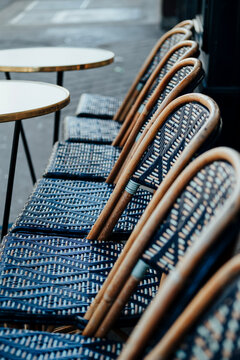 Parisian wicker bistro chair