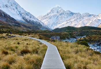 Mountain path New Zealand