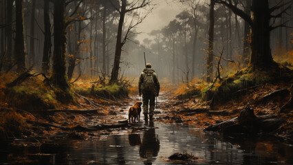 Hunter and His Dog