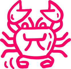 손으로 그린 바다 속 생물들 일러스트