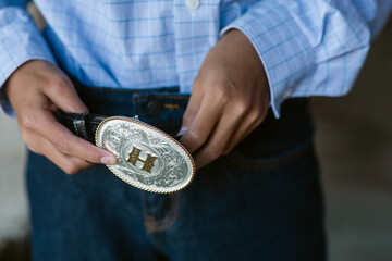 Detail cowboy belt