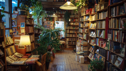 Naklejka na ściany i meble Quaint Bookshop Hunt