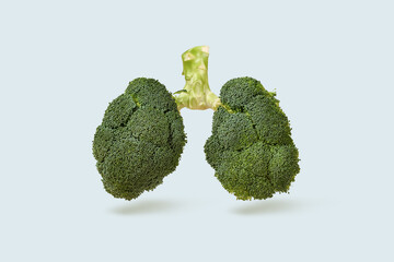 Lungs made of broccoli
