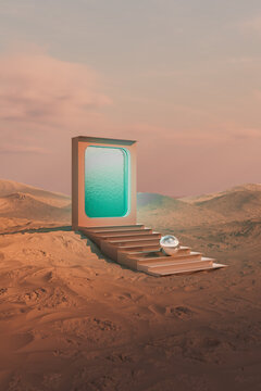 Portal structure for connecting to another world