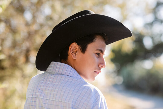 Mexican  American Cowboy by Tress Portrait