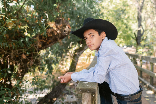 American Mexican Cowboy by Tress Portrait