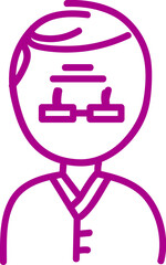 Obraz premium 사람 남녀 학생 아빠 엄마 할머니 할아버지 일러스트