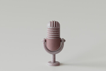 Pink microphone