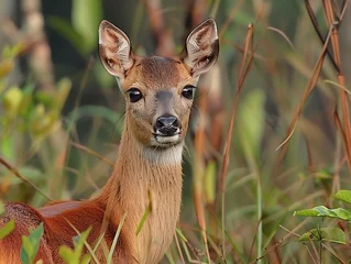 Fototapeten roe deer in the forest © Pedro Areias