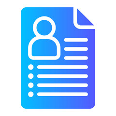 resume gradient icon