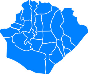 대한민국 한국 서울시 지도