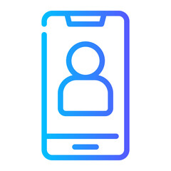 mobile phone gradient icon