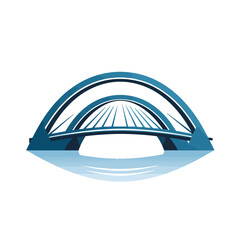 Bridge logo vector. flat vector illustration isloated