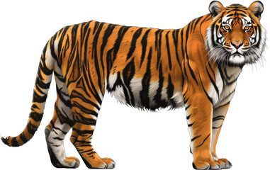 Obraz premium Realistic Bengal Tiger