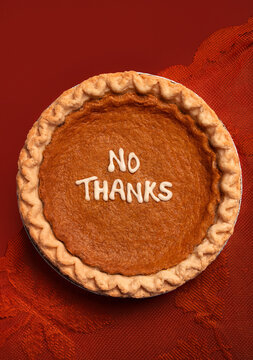 "No Thanks" Pumpkin Pie 
