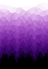 Abwaschbare Fototapete Lila Purple Forest Background