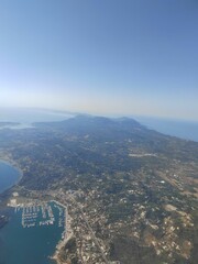 ケルキラ島(コルフ島)上空