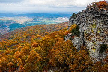 Beautiful autumn colors at Mount Magazine State Park.