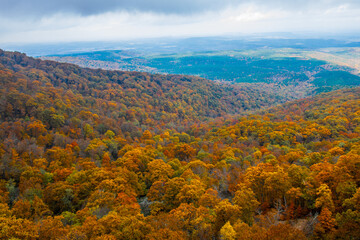 Beautiful autumn colors at Mount Magazine State Park.