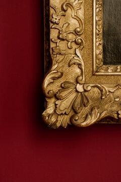 Golden frame at the museum