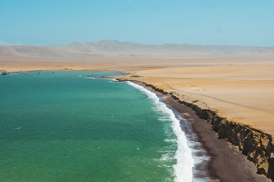 Shoreline of Paracas Desert