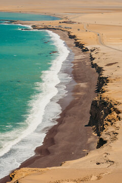 Shoreline of Paracas Desert