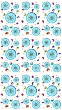 seamless background with circles