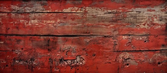 Vintage red weathered surface of old door or room.