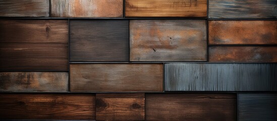 Background texture of metal and wood sheet