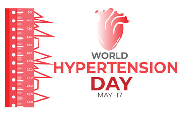 World Hypertension day. background, banner, card, poster, template. Vector illustration.