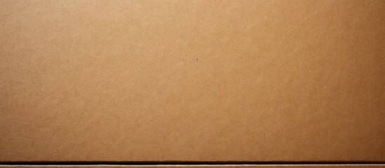Close-up of an empty rectangular cardboard box.