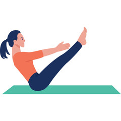 Fitness Yoga Illustration