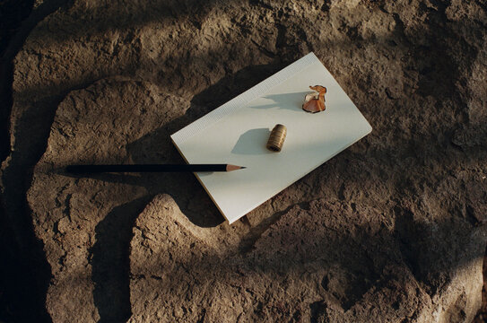 Writing practice outdoors 