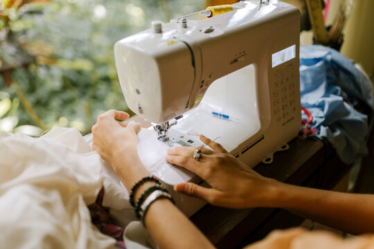 Woman Sewing