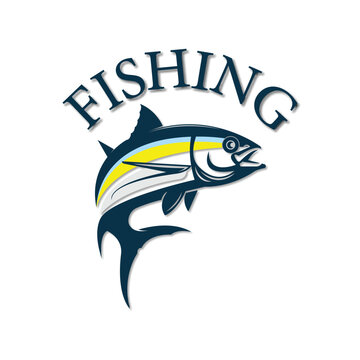 Fishing logo design template fishing sport logo...